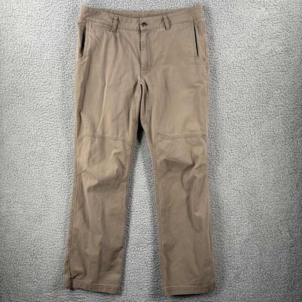 Stio Pants Mens 34x34 Rivet Canvas Stretch Hiking Khaki Brown Utility Outdoors